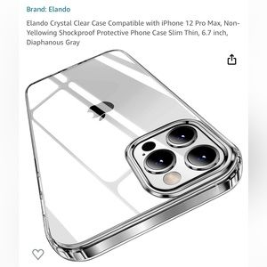 Crystal clear iPhone 12 Pro Max case